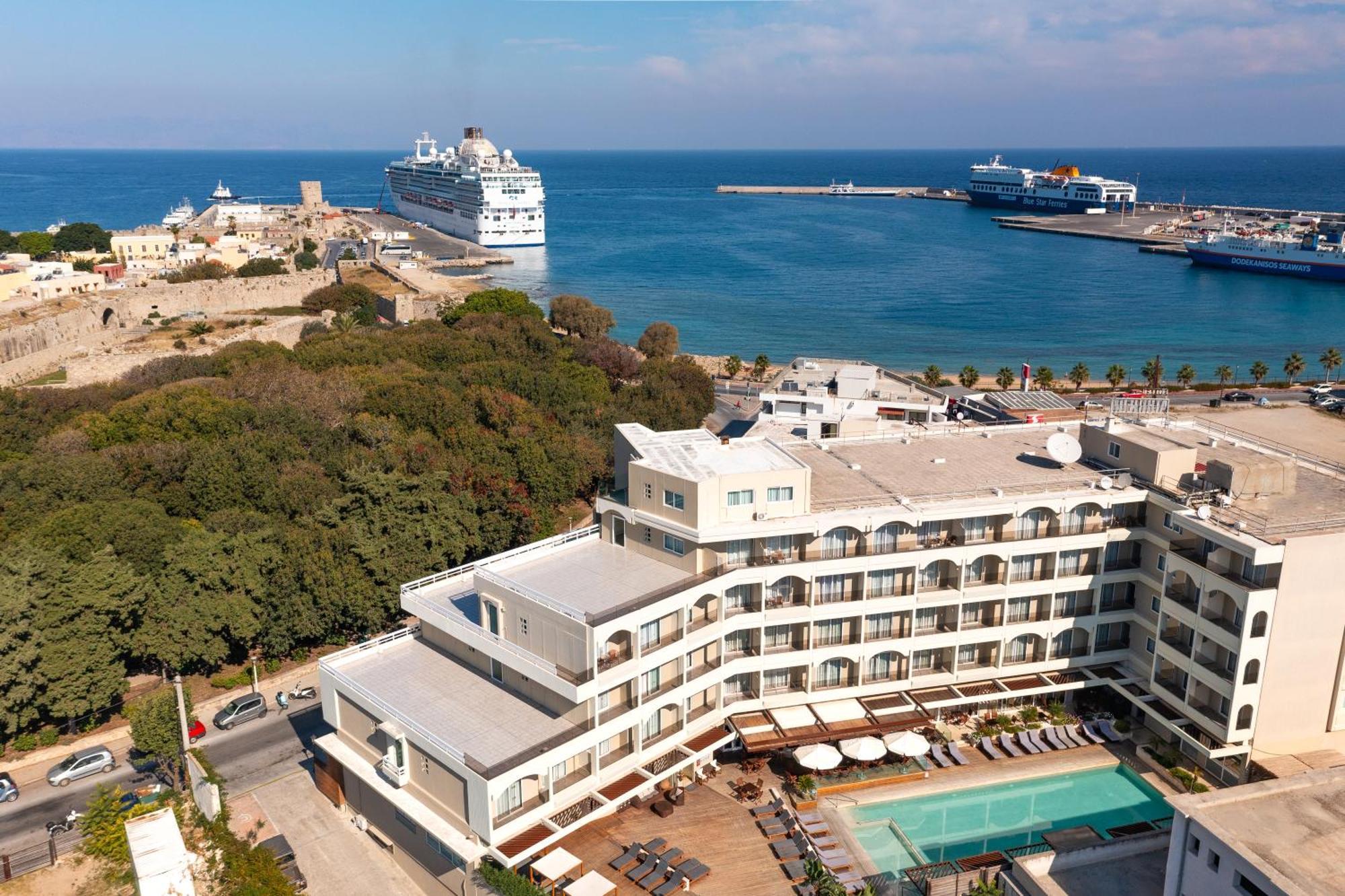 Athineon Hotel Rhodes City Exterior foto